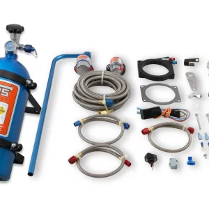 NOS PLATE WET NITROUS SYSTEM - GM 1997-2012 GM LS 90mm or 92mm 4-Bolt Throttle Body. Blue system is adjustable up to 200 HP. Includes 10lb bottle, 92mm plate, and all installation items  Part #  05169NOS
