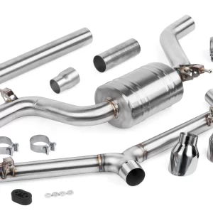 APR EXHAUST - CATBACK SYSTEM - MK7.5 GTI 3" T304 stainless-steel catback exhaust system.  Part #  CBK0006