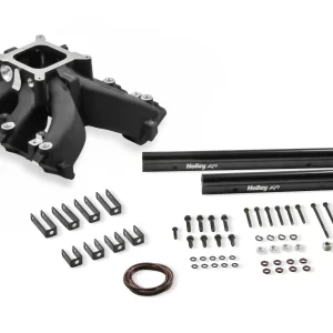 HOLLEY SINGLE PLANE EFI SPLIT-DESIGN RACE INTAKE MANIFOLD- GM LS3/L92- BLACK EFI single plane split-design race intake manifold. Fits all GM LS Gen III or IV engines equipped with LS3/L92 cylinder heads  Part #  300-290BK