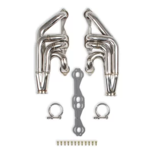 FLOWTECH SMALL BLOCK CHEVY TURBO HEADERS - POLISHED FINISH Small Block Chevy Turbo Header (UP and Forward) 304SS 1-7/8", 2-1/2" Collector- Polished Finish  Part #  11573FLT