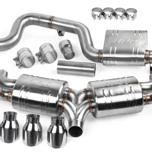 APR CATBACK EXHAUST SYSTEM - MK7.5 GOLF R  3" T304 stainless-steel catback exhaust system.  Part #  CBK0017