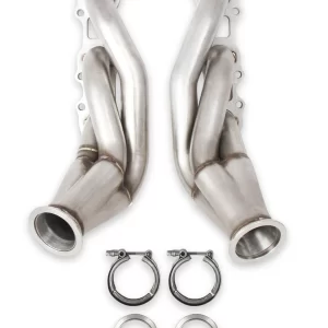 FLOWTECH UNIVERSAL COYOTE TURBO HEADERS - NATURAL 304 STAINLESS STEEL 2011-present Ford Coyote 5.0L (Forward and Down Facing); Primary Tube Diameter 1-5/8", Collector Diameter 2.5"  Part #  12152FLT