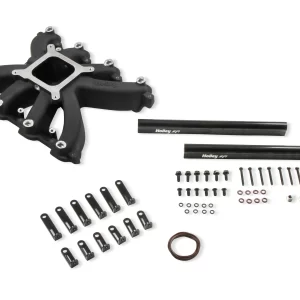 HOLLEY SINGLE PLANE EFI INTAKE - GM LS7-BLACK Single Plane EFI LS Intake Manifold. Fits all GM LS Gen III engines equipped with LS7 cylinder heads-Black Finish  Part #  300-269BK