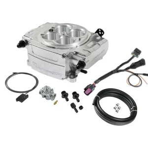 HOLLEY SNIPER EFI SNIPER 2 EFI UPGRADE BLUETOOTH MODULE KIT W/ REGULATOR - POLISHED Complete Upgrade Kit with Fuel System and Bluetooth Module  Part # 550-510-BAE