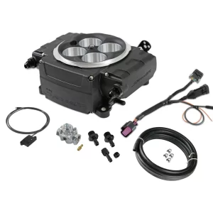 HOLLEY SNIPER EFI SNIPER 2 EFI UPGRADE BLUETOOTH MODULE KIT W/ REGULATOR - BLACK Complete Upgrade Kit with Fuel System and Bluetooth Module  Part # 550-511-BAE