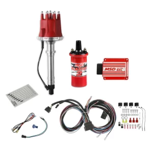 MSD Chevy V8 Pro-Billet Distributor Bundle This is our most popular performance distributor! Must be used with an MSD 6, 7 or 8-series ignition. Contains a Pro-Billet Distributor, Ultra 6AL ignition Box, and a Blaster 2 Ignition Coil.  Part #  85551K