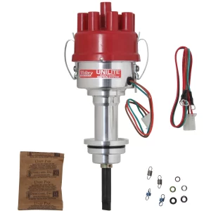 Mallory Unilite Distributor - Chrysler 273, 318, 340 & 360 engines Mallory Unilite Distributor with built-in electronic ignition module.  Part #  3757901