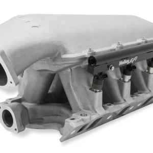 Holley EFI Holley 351W Ford Hi-Ram EFI Manifold Ford 351W (9.5" Deck) Ford Hi-Ram Intake Manifold with 105mm LS Throttle Body Flange Top.  Part #  300-242