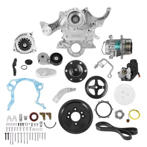 Holley Small Block Ford Mid-Mount Complete Accessory System Small Block Ford Mid-Mount Complete Accessory Drive - Natural Finish  Part #  20-370